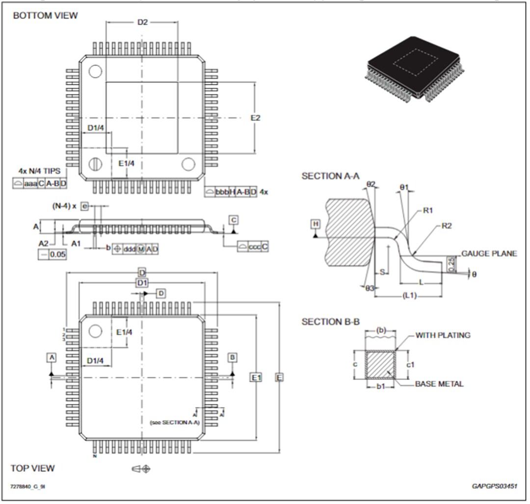 Mechanical Drawing - STMicroelectronics L9907 Automotive FET Drivers